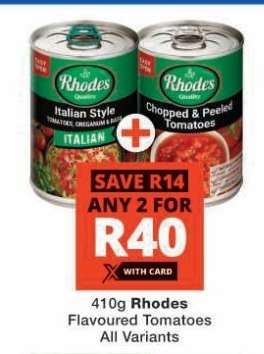 Rhodes Flavoured Tomatoes