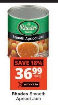 Rhodes Smooth Apricot Jam