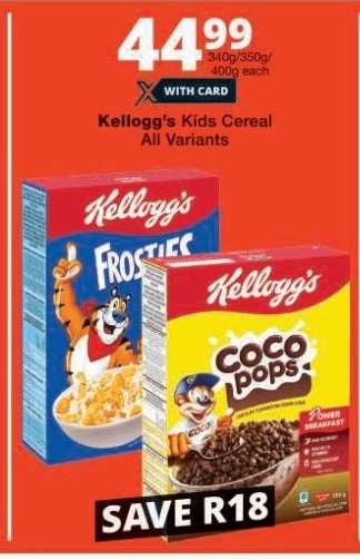 Kellogg's Kids Cereal