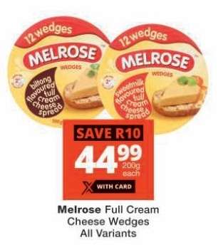 Melrose Full Cream Cheese Wedges