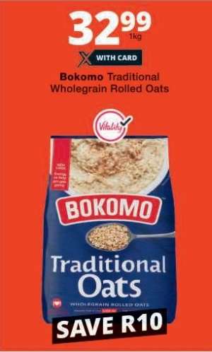 Bokomo Traditional Wholegrain Rolled Oats