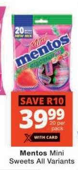 Mentos Mini Sweets All Variants