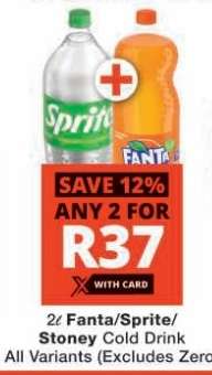Fanta, Sprite, Stoney Cold Drink