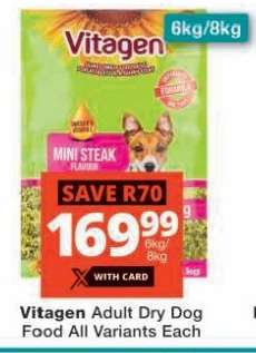 Vitagen Adult Dry Dog Food All Variants Each