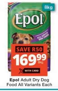 Epol Adult Dry Dog Food All Variants Each