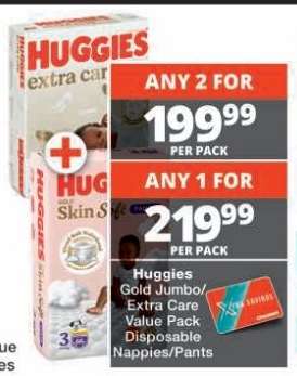 Huggies Gold Jumbo/Extra Care Value Pack