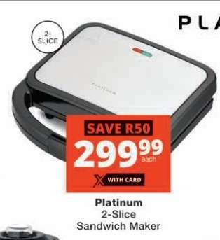 Platinum 2-Slice Sandwich Maker