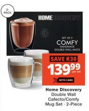 Home Discovery Double Wall Cafecto/Comfy Mug Set