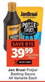Jan Braai Potjie/Basting Sauce