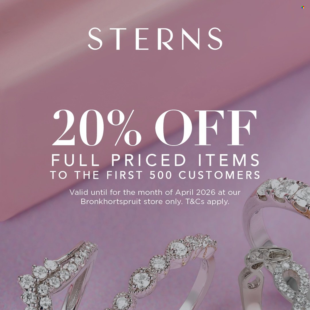 Sterns specials - 20/04/2026 - 30/04/2026. Page 1
