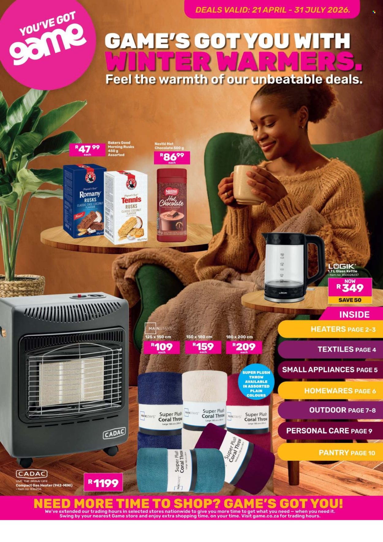 Game specials - 21/04/2026 - 31/07/2026. Page 1