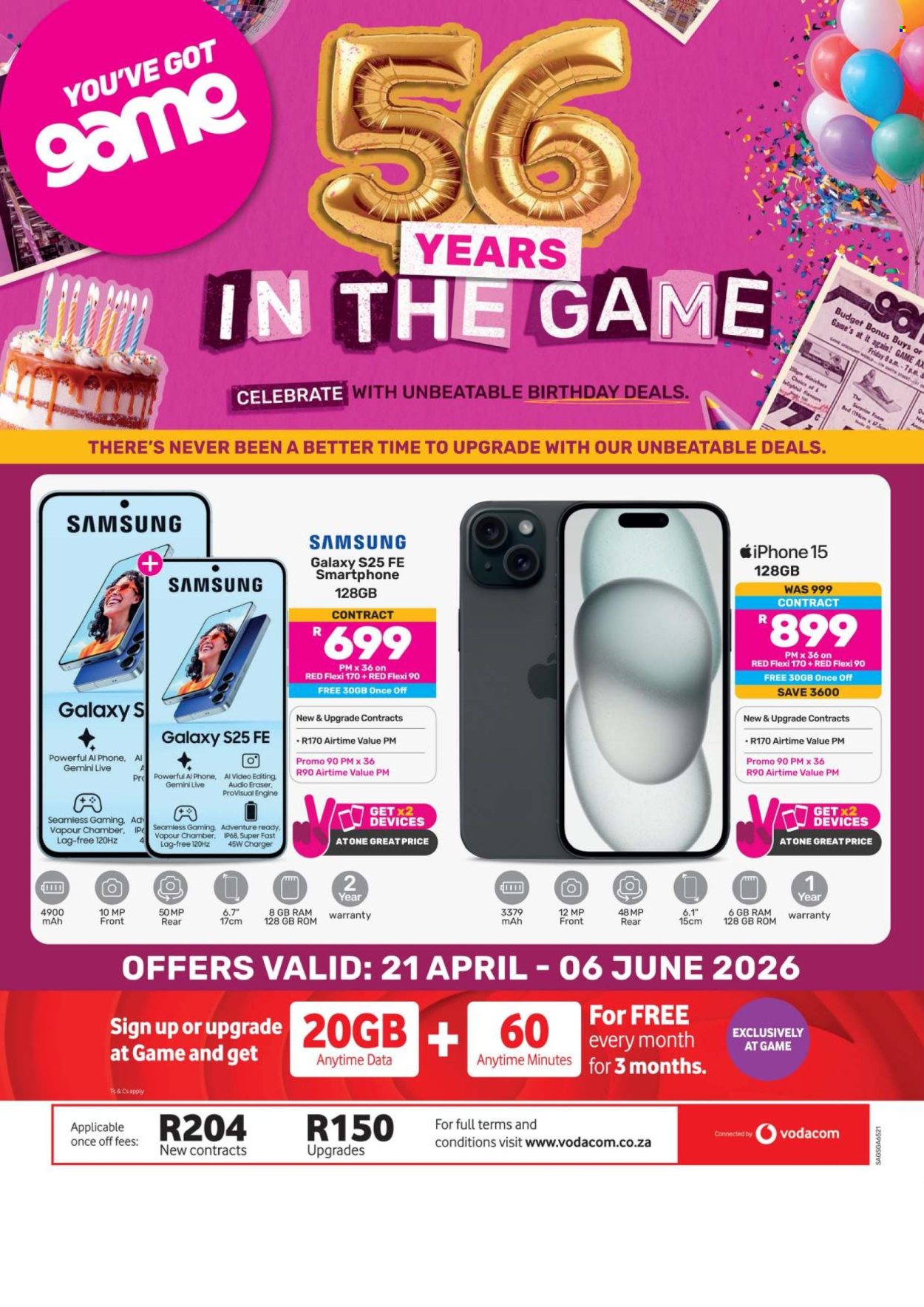 Game specials - 21/04/2026 - 06/06/2026. Page 1