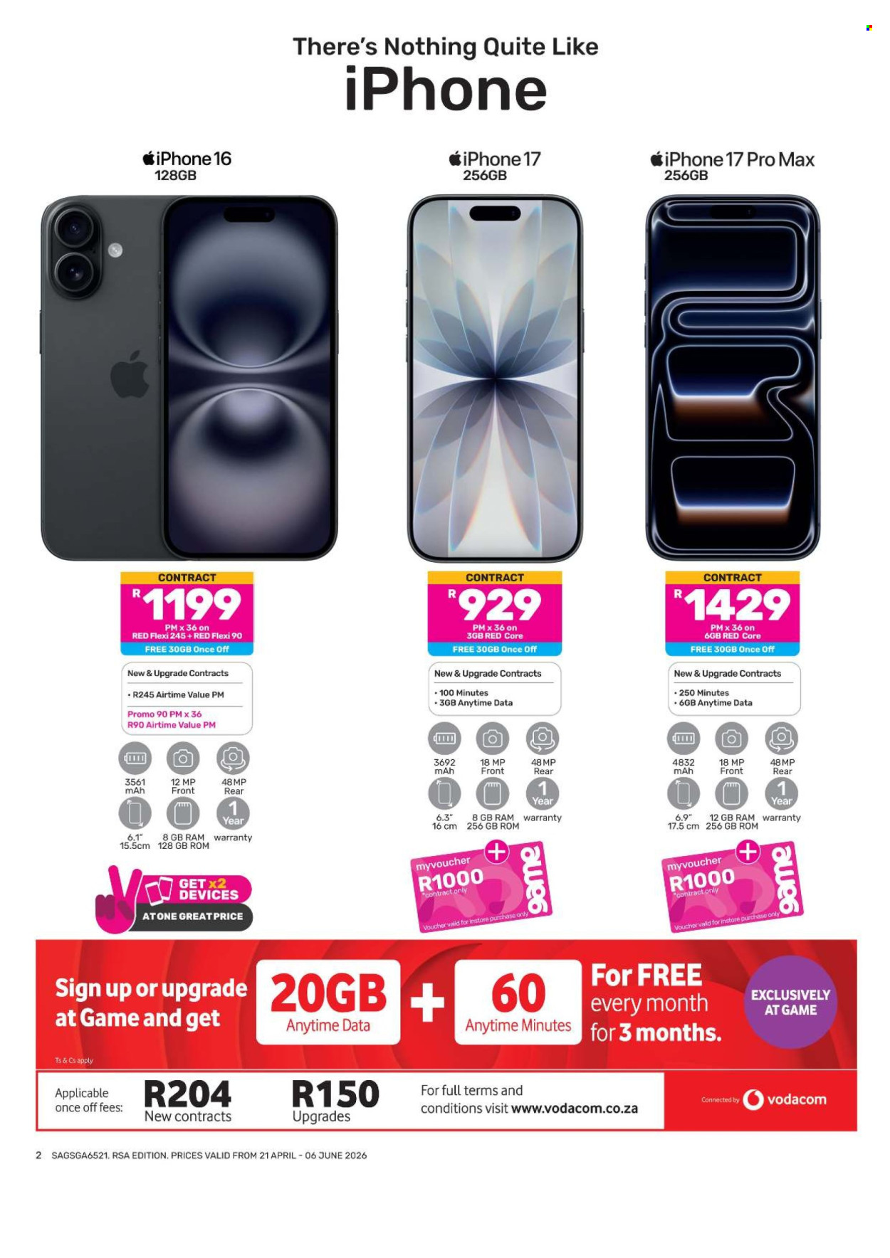 Game specials - 21/04/2026 - 06/06/2026. Page 2