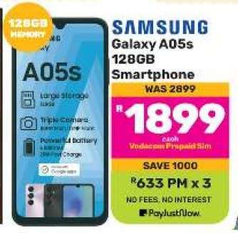 Samsung Galaxy A05s 128GB Smartphone