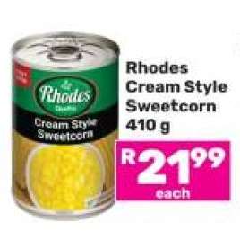 Rhodes Cream Style Sweetcorn 410 g