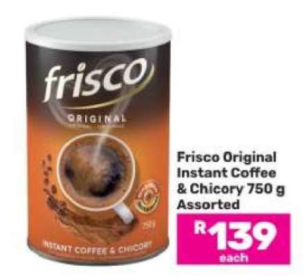 Frisco Original Instant Coffee & Chicory 750 g Assorted
