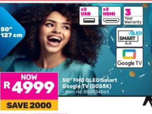 50" FHD QLED Smart Google TV (50S5K)