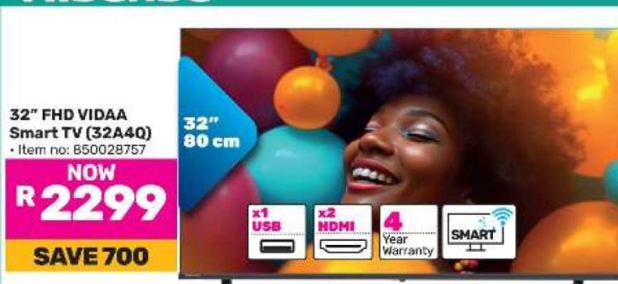 32" FHD VIDAA Smart TV (32A4Q)