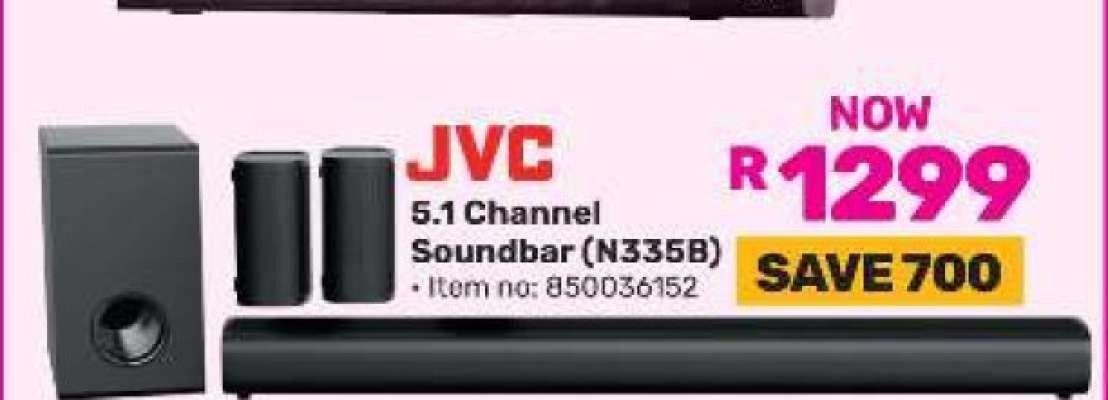 JVC 5.1 Channel Soundbar (N335B)
