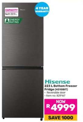 Hisense 223 L Bottom Freezer Fridge (H310BIT)