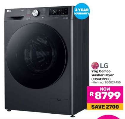LG 9 kg Combo Washer Dryer (F2V5FRPY3)