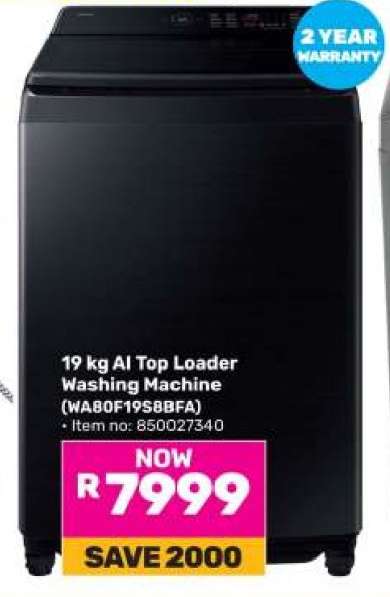 19 kg AI Top Loader Washing Machine (WA80F19S8BFA)