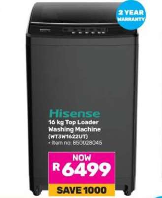 Hisense 16 kg Top Loader Washing Machine