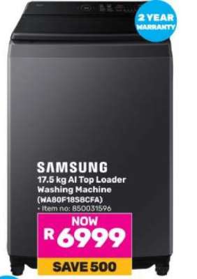 Samsung 17.5 kg AI Top Loader Washing Machine