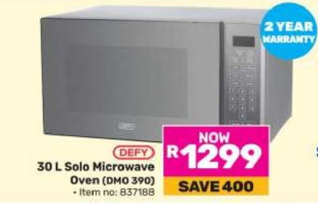 30 L Solo Microwave Oven (DMO 390)