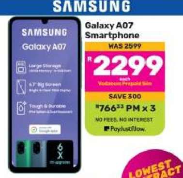 Galaxy A07 Smartphone