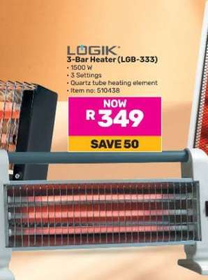 LÖGIK 3-Bar Heater (LGB-333)