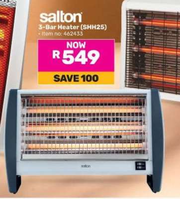 Salton 3-Bar Heater Shh25