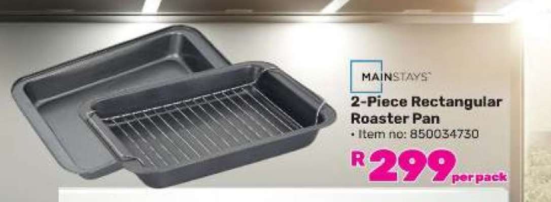 2-Piece Rectangular Roaster Pan