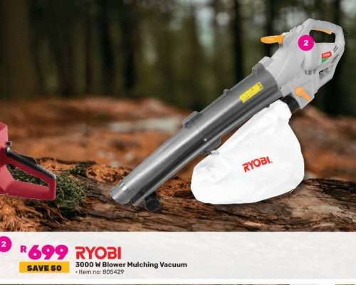 RYOBI 3000 W Blower Mulching Vacuum