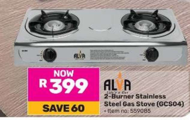 Alva 2-Burner Stainless Steel Gas Stove(GCS04)
