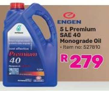 ENGEN 5 L Premium SAE 40 Monograde Oil