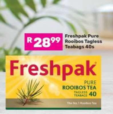 Freshpak Pure Rooibos Tagless Teabags-40s