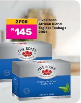 Five Roses African Blend Tagless Teabags-200s