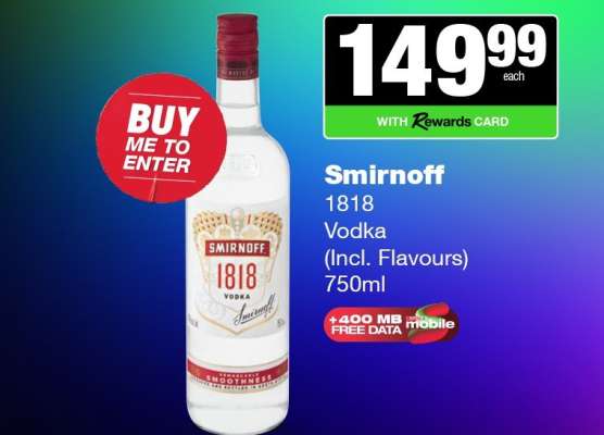 SMIRNOFF 1818 VODKA