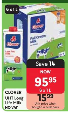 Clover UHT Long Life Milk