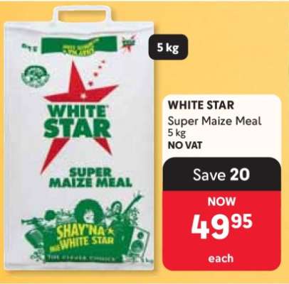 WHITE STAR SUPER MAIZE MEAL