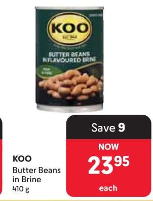 KOO Butter Beans in Brine