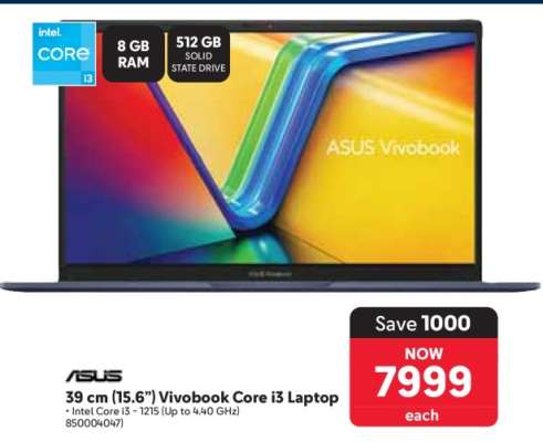 ASUS Vivobook Core i3 Laptop