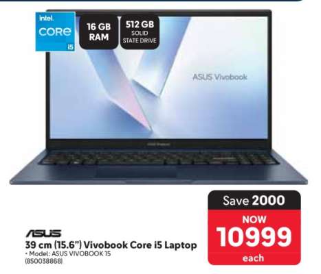 ASUS 39 cm (15.6”) Vivobook Core i5 Laptop