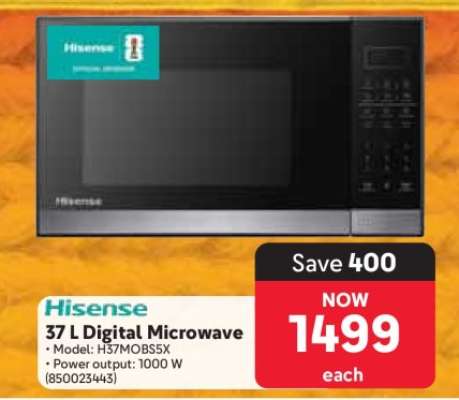 Hisense 37 L Digital Microwave