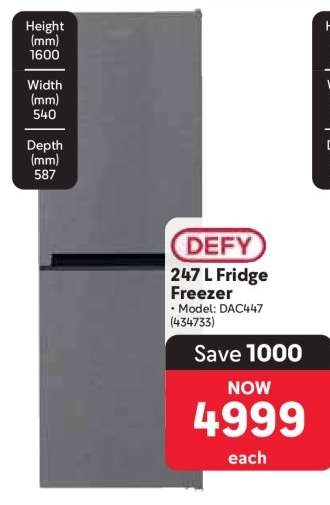 DEFY 247 L Fridge Freezer