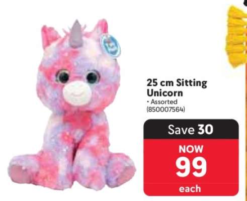 25 cm Sitting Unicorn
