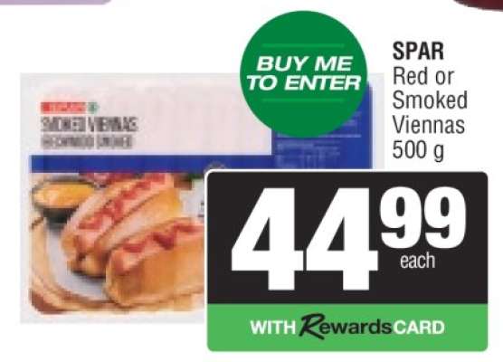 SPAR Red or Smoked Viennas 500 g