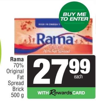Rama 70% Original Fat Spread Brick 500 g