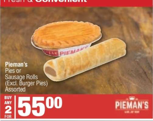 Pieman's Pies or Sausage Rolls